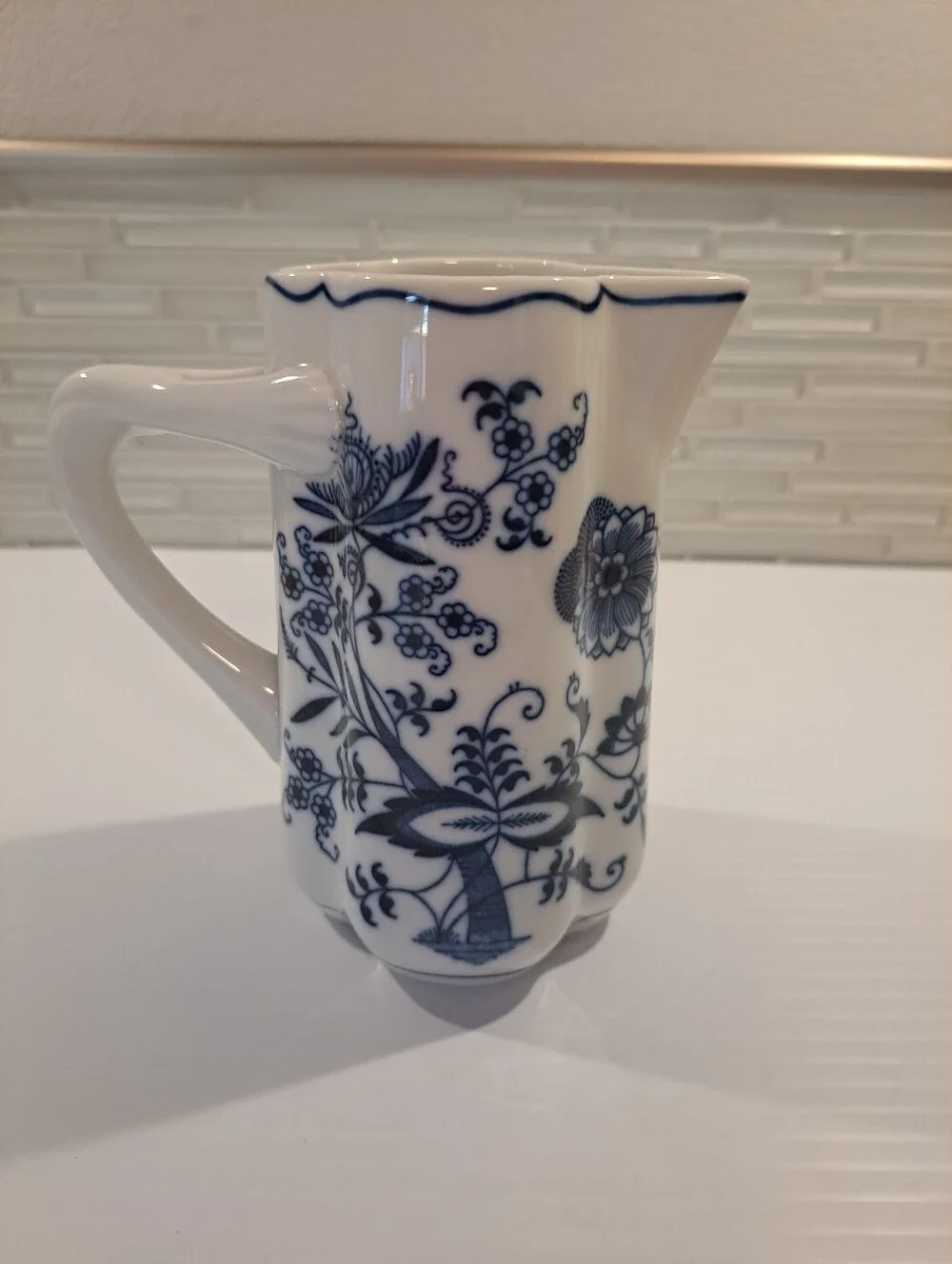 Vintage Blue Danube Blue Onion Pattern Creamer Pitcher 5.5